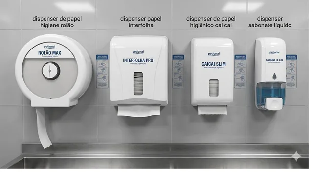 Dispensers e Saboneteiras